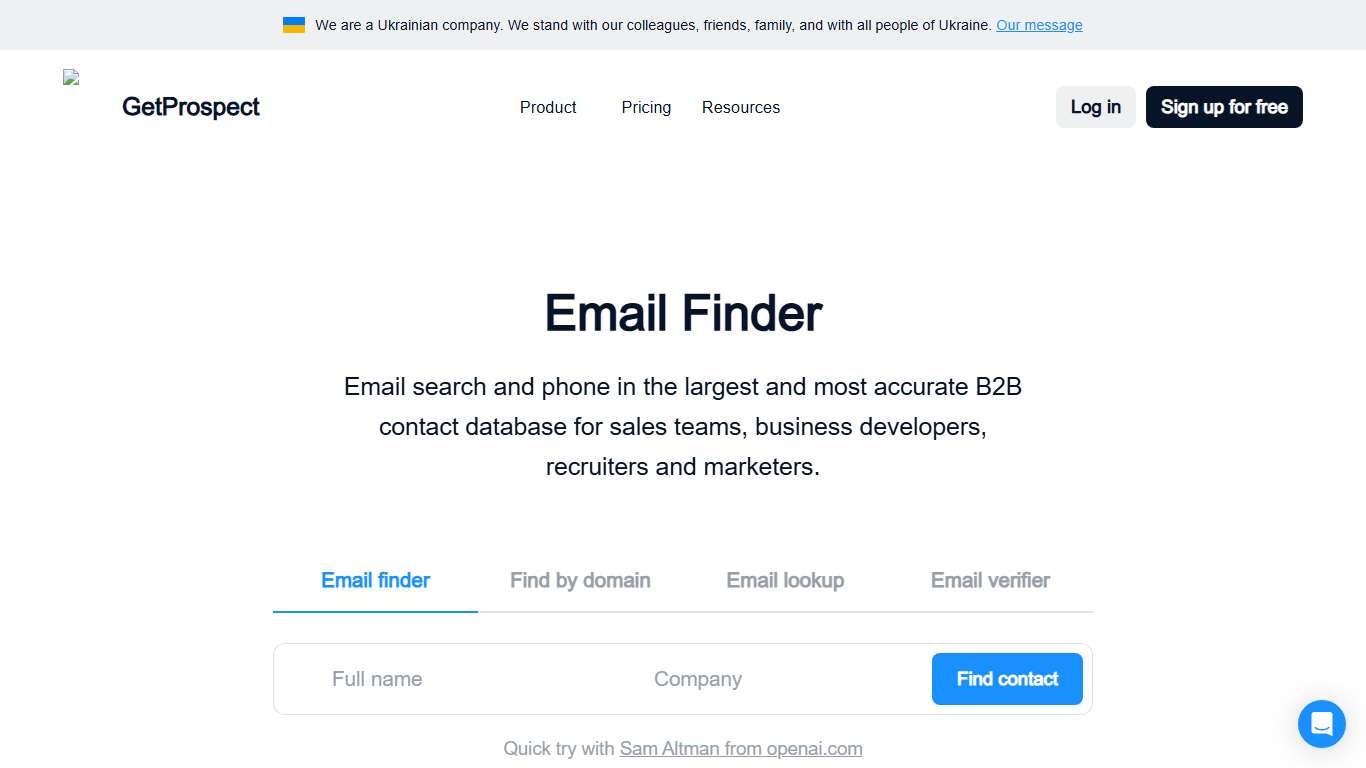 Email finder • Free email search - find 50 valid emails for free