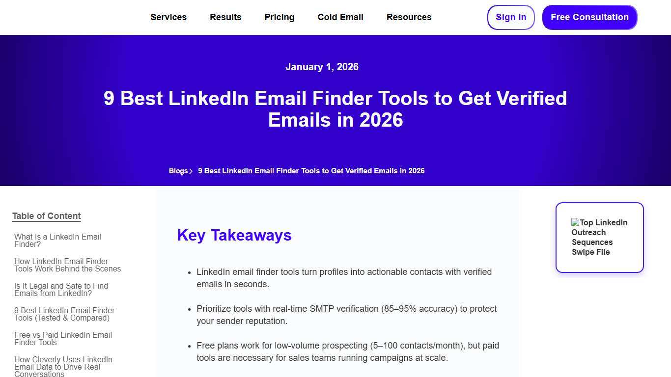 9 Best LinkedIn Email Finder Tools to Get Verified Emails in 2026