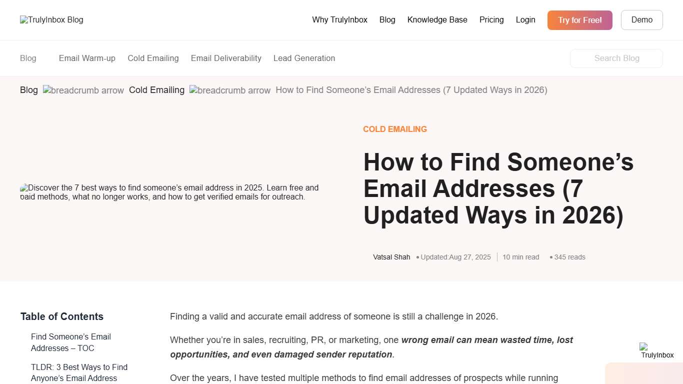 How to Find Someone’s Email Address in 2026